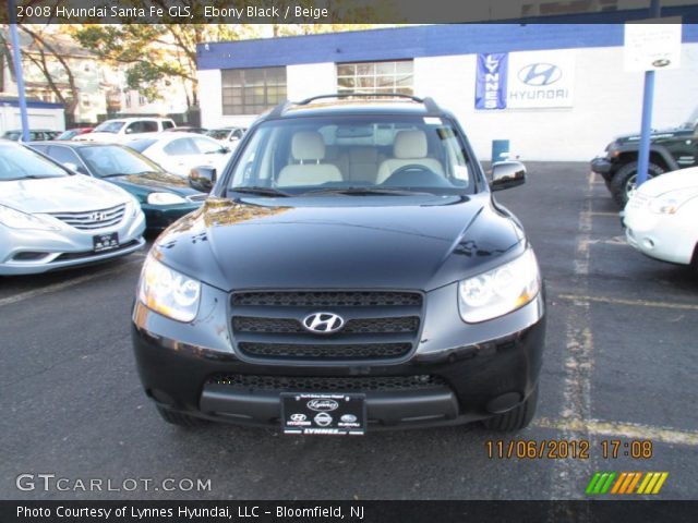 2008 Hyundai Santa Fe GLS in Ebony Black