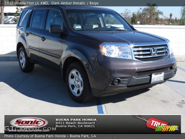 2012 Honda Pilot LX 4WD in Dark Amber Metallic