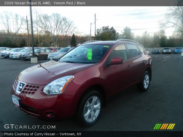 2009 Nissan Rogue SL AWD in Venom Red