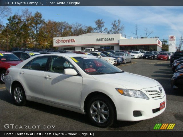 2011 Toyota Camry LE in Super White