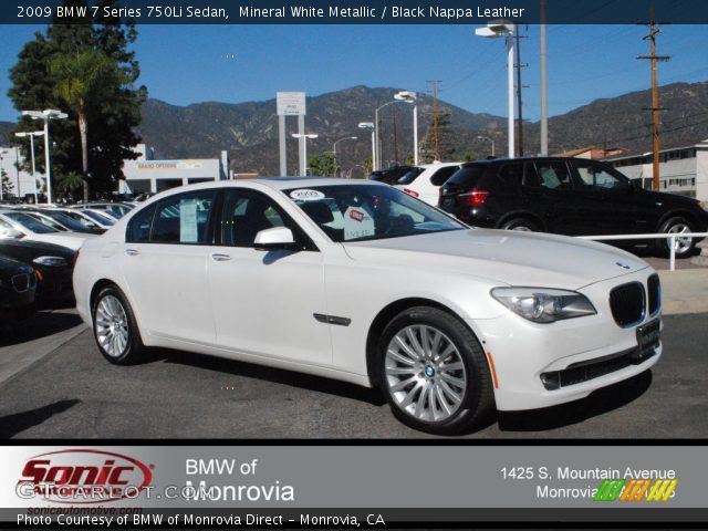 2009 BMW 7 Series 750Li Sedan in Mineral White Metallic
