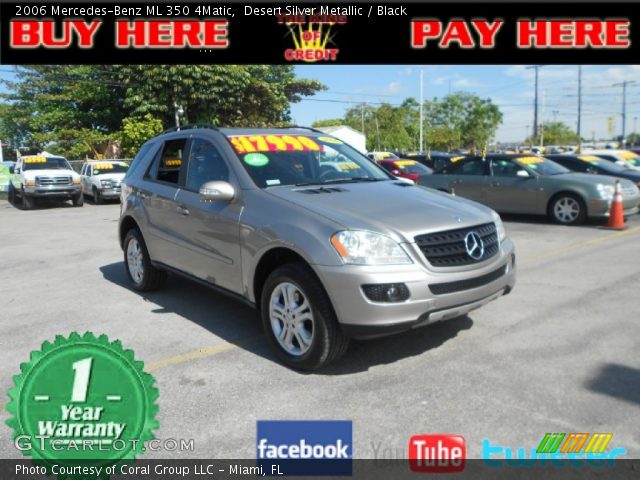 2006 Mercedes-Benz ML 350 4Matic in Desert Silver Metallic