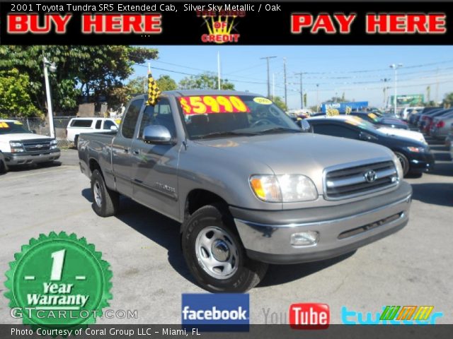 2001 Toyota Tundra SR5 Extended Cab in Silver Sky Metallic