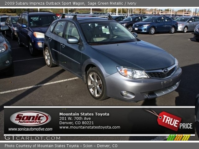 2009 Subaru Impreza Outback Sport Wagon in Sage Green Metallic