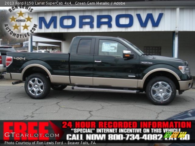 2013 Ford F150 Lariat SuperCab 4x4 in Green Gem Metallic