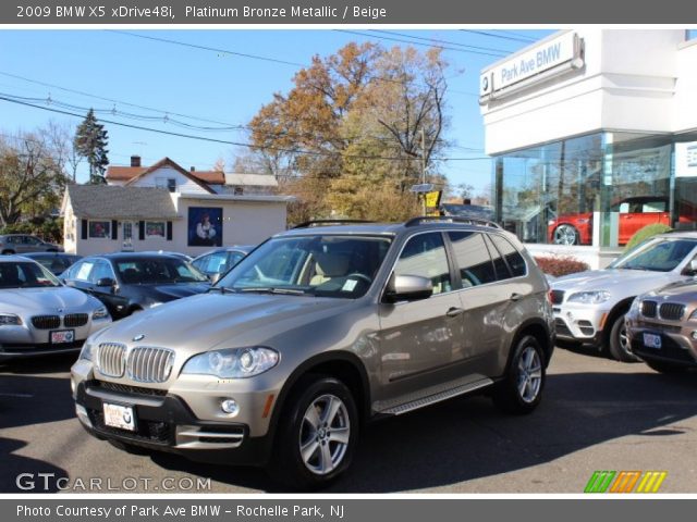 2009 BMW X5 xDrive48i in Platinum Bronze Metallic