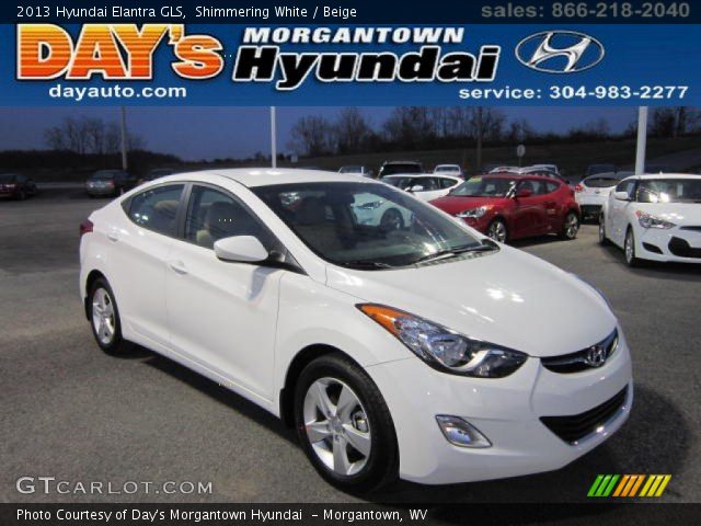2013 Hyundai Elantra GLS in Shimmering White