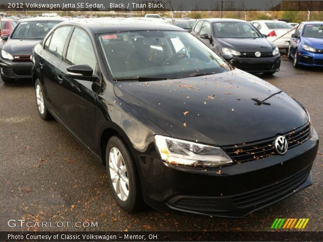 2012 Volkswagen Jetta SE Sedan in Black