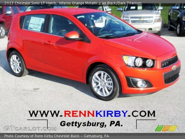2013 Chevrolet Sonic LT Hatch in Inferno Orange Metallic