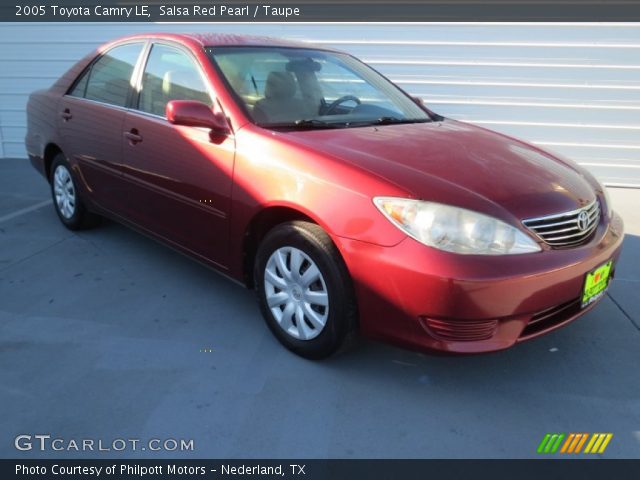 2005 Toyota Camry LE in Salsa Red Pearl