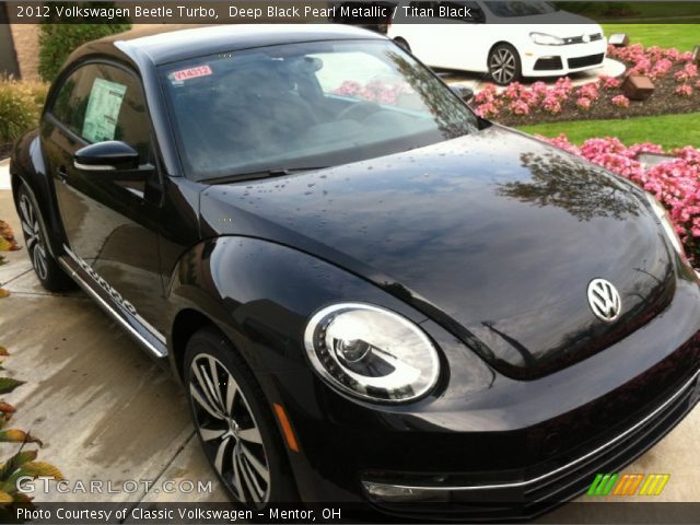 2012 Volkswagen Beetle Turbo in Deep Black Pearl Metallic