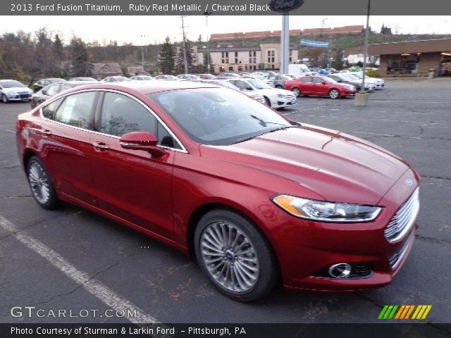 2013 Ford Fusion Titanium in Ruby Red Metallic
