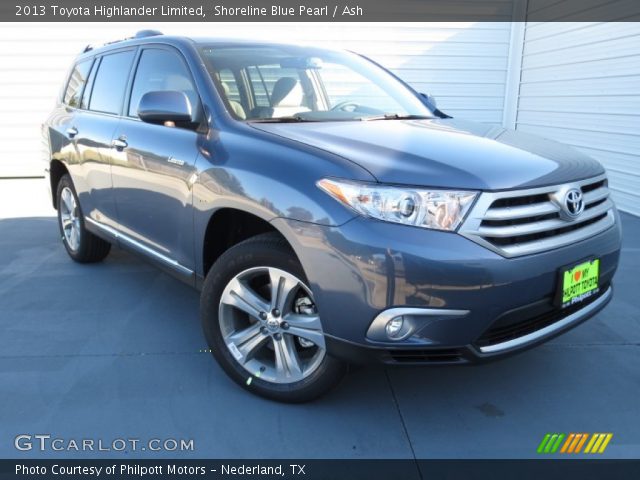 2013 Toyota Highlander Limited in Shoreline Blue Pearl