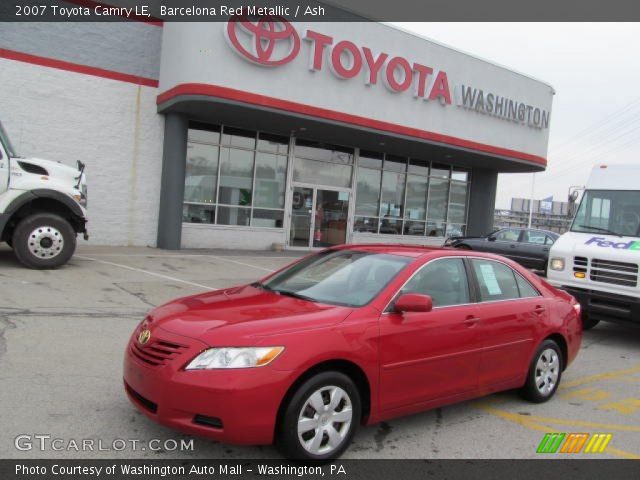 2007 Toyota Camry LE in Barcelona Red Metallic