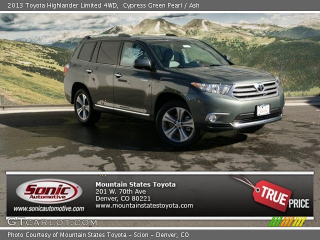 2013 Toyota Highlander Limited 4WD in Cypress Green Pearl