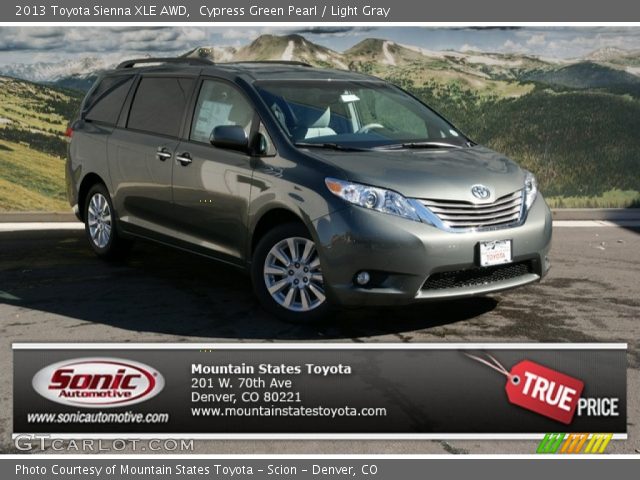 2013 Toyota Sienna XLE AWD in Cypress Green Pearl