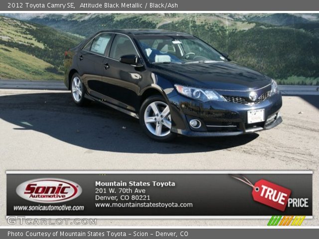 2012 Toyota Camry SE in Attitude Black Metallic
