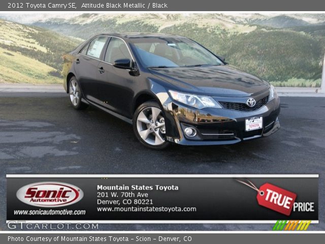 2012 Toyota Camry SE in Attitude Black Metallic