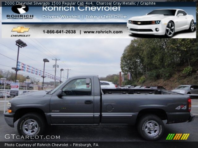 2000 Chevrolet Silverado 1500 Regular Cab 4x4 in Charcoal Gray Metallic