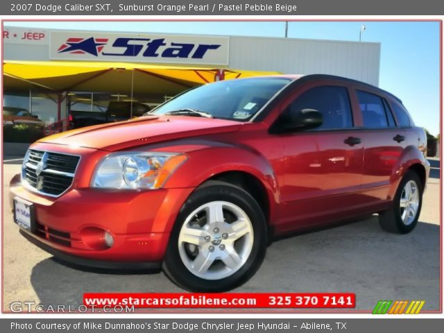 2007 Dodge Caliber SXT in Sunburst Orange Pearl