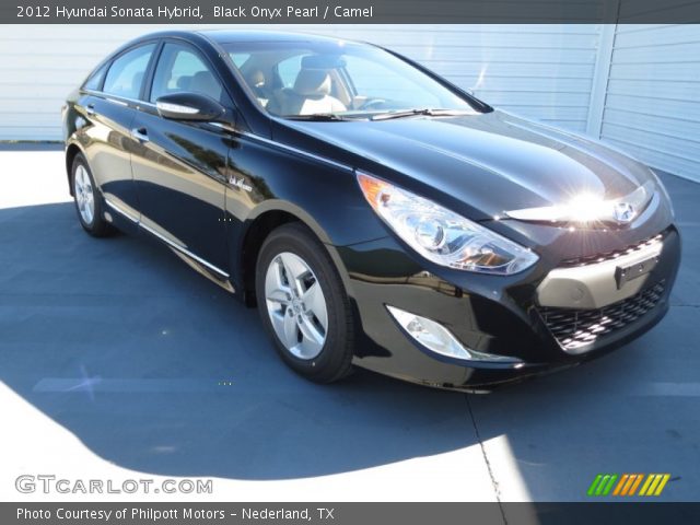 2012 Hyundai Sonata Hybrid in Black Onyx Pearl