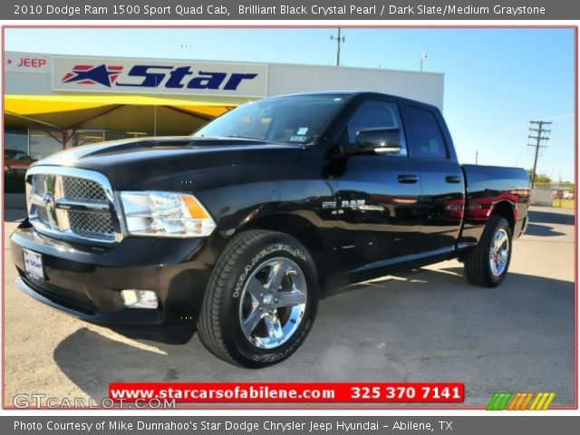 2010 Dodge Ram 1500 Sport Quad Cab in Brilliant Black Crystal Pearl