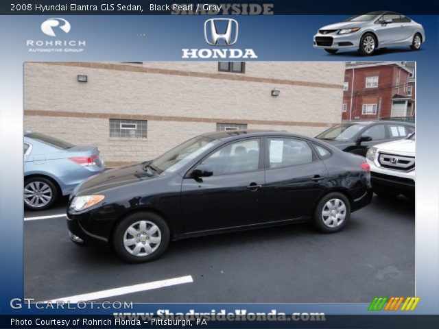 2008 Hyundai Elantra GLS Sedan in Black Pearl