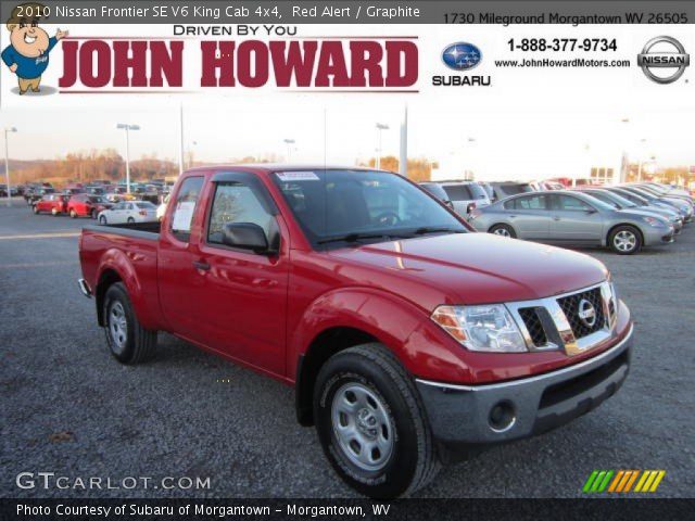 2010 Nissan Frontier SE V6 King Cab 4x4 in Red Alert