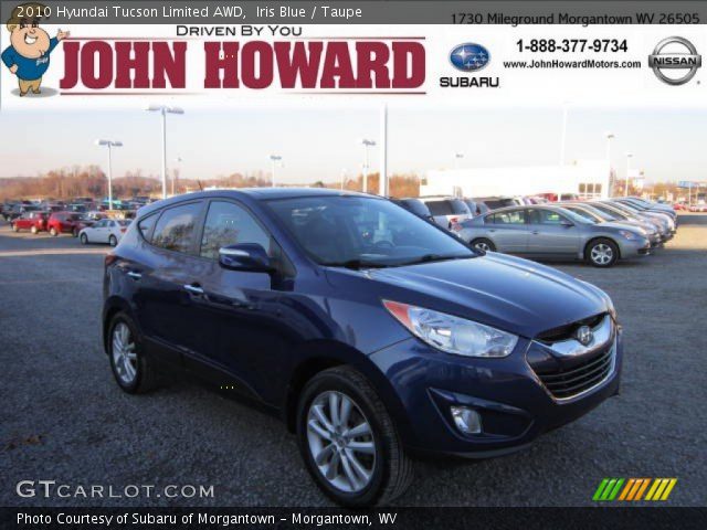 2010 Hyundai Tucson Limited AWD in Iris Blue