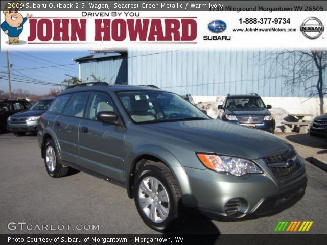 2009 Subaru Outback 2.5i Wagon in Seacrest Green Metallic