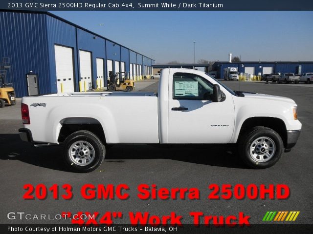 2013 GMC Sierra 2500HD Regular Cab 4x4 in Summit White