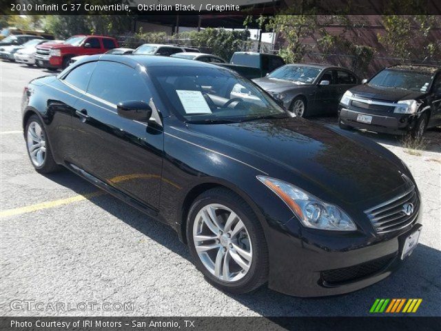 2010 Infiniti G 37 Convertible in Obsidian Black