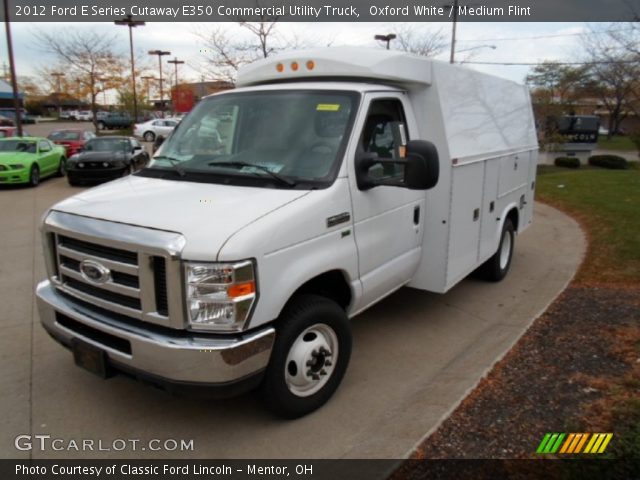 2012 Ford E Series Cutaway E350 Commercial Utility Truck in Oxford White