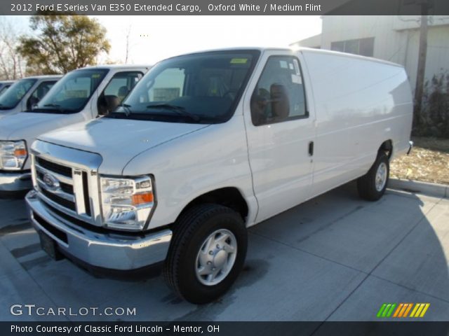 2012 Ford E Series Van E350 Extended Cargo in Oxford White