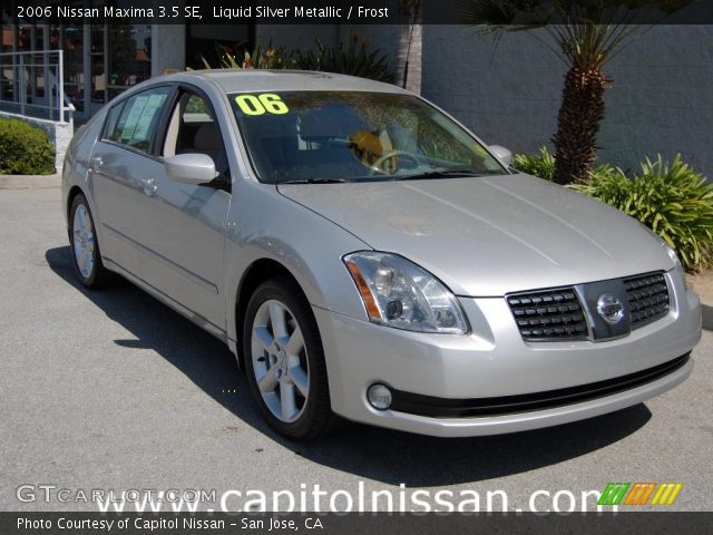 2006 Nissan Maxima 3.5 SE in Liquid Silver Metallic