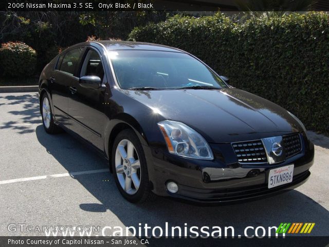 2006 Nissan Maxima 3.5 SE in Onyx Black