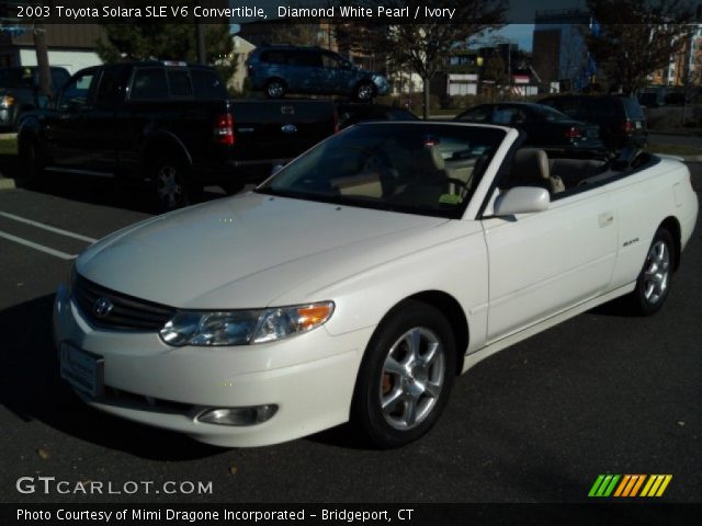 2003 Toyota Solara SLE V6 Convertible in Diamond White Pearl