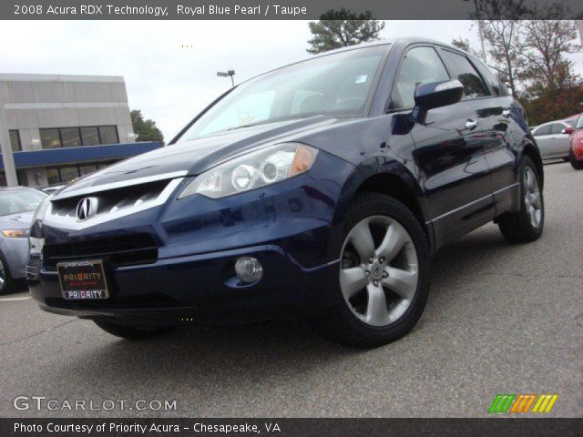 2008 Acura RDX Technology in Royal Blue Pearl