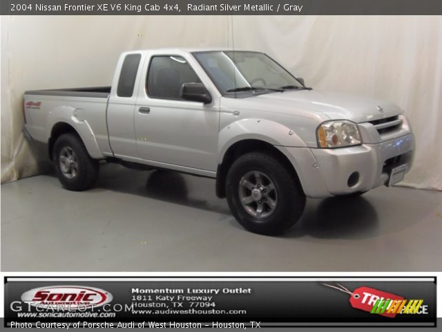 2004 Nissan Frontier XE V6 King Cab 4x4 in Radiant Silver Metallic