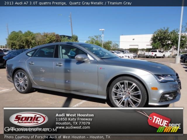 2013 Audi A7 3.0T quattro Prestige in Quartz Gray Metallic