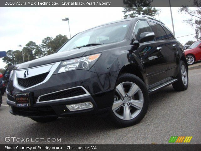 2010 Acura MDX Technology in Crystal Black Pearl