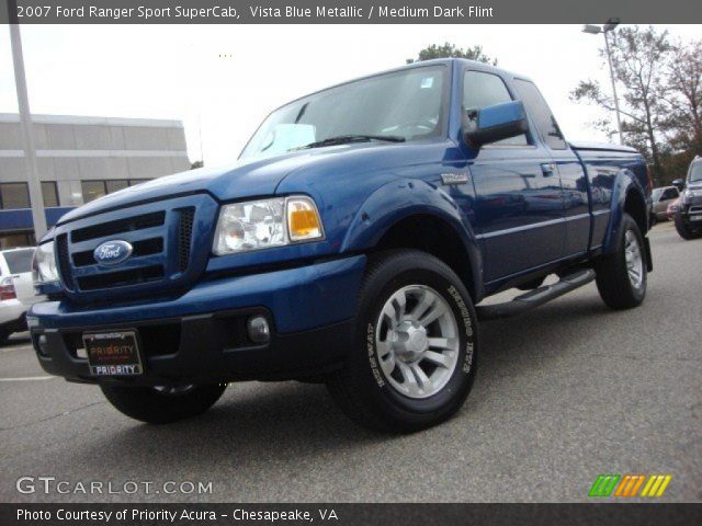 2007 Ford Ranger Sport SuperCab in Vista Blue Metallic