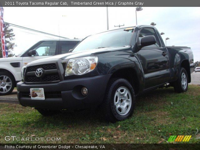 2011 Toyota Tacoma Regular Cab in Timberland Green Mica