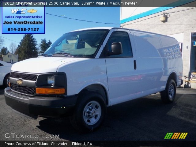 2013 Chevrolet Express 2500 Cargo Van in Summit White