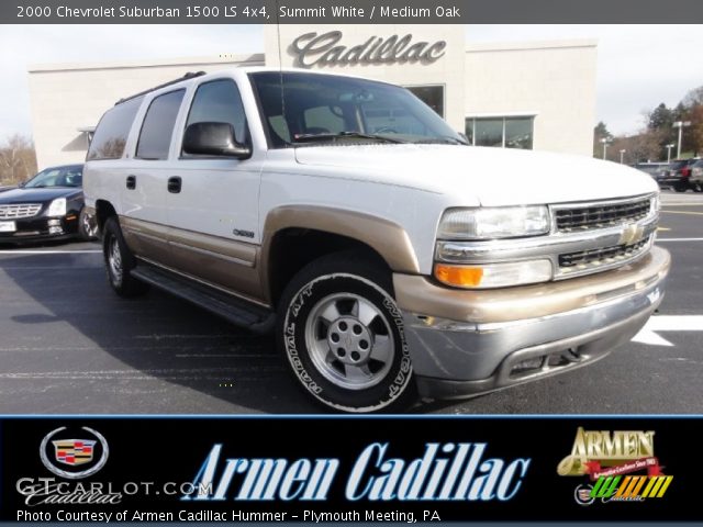 2000 Chevrolet Suburban 1500 LS 4x4 in Summit White