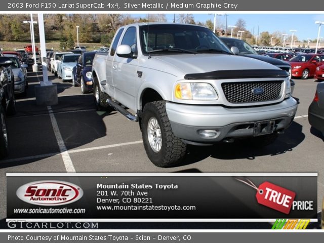 2003 Ford F150 Lariat SuperCab 4x4 in Silver Metallic
