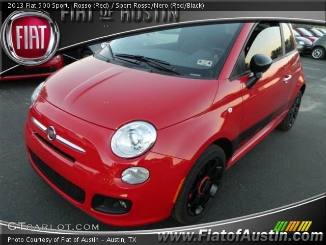 2013 Fiat 500 Sport in Rosso (Red)