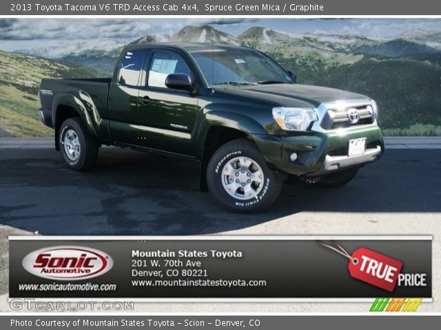 2013 Toyota Tacoma V6 TRD Access Cab 4x4 in Spruce Green Mica