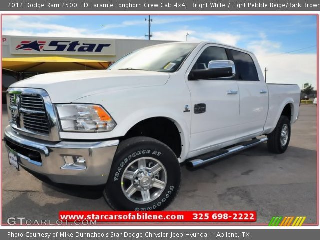 2012 Dodge Ram 2500 HD Laramie Longhorn Crew Cab 4x4 in Bright White