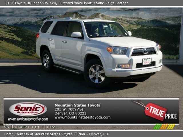 2013 Toyota 4Runner SR5 4x4 in Blizzard White Pearl